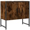 vidaXL Ba&eth;herbergissk&aacute;pur Reyklitu&eth; Eik 60x33x60 cm Samsettur Vi&eth;ur