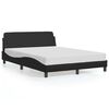 vidaXL R&uacute;mgrind Dover Svartur 135x190 cm Gervile&eth;ur
