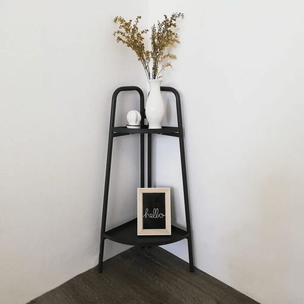 ProGarden Blómastandur Mattur Dökkgrár 26x26x70 cm