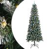 vidaXL Gervi j&oacute;latr&eacute; me&eth; 300 LED Gr&aelig;nn 240 cm PVC, plast og st&aacute;l