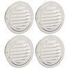 vidaXL Loftoppa 4 pcs Silfur 125 mm Ry&eth;fr&iacute;tt St&aacute;l