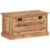 vidaXL Sk&oacute;geymslubekkur 85x40x45 cm Gegnheill Akas&iacute;uvi&eth;ur