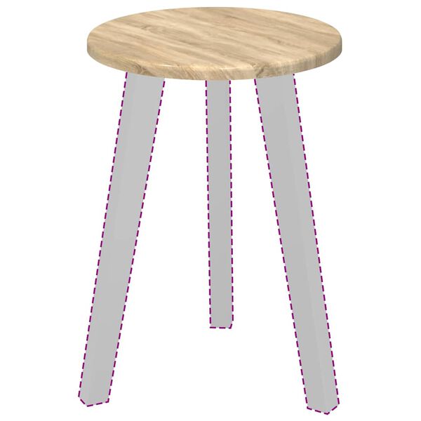 vidaXL Borðplata Sonoma eikarlitur 30 x 30 x 1,5 cm Samsettur viður