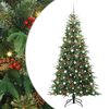 vidaXL Gervi hengdu j&oacute;latr&eacute; me&eth; 300 LED Gr&aelig;nn 210 cm PE og PVC