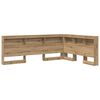 vidaXL Geymslu h&ouml;f&eth;ah&ouml;gg me&eth; hillu Artisan Eik 140 cm Samsettur vi&eth;ur