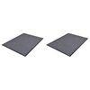 vidaXL PVC hur&eth;amottur 2 stk Gr&aacute;r 90x60 cm
