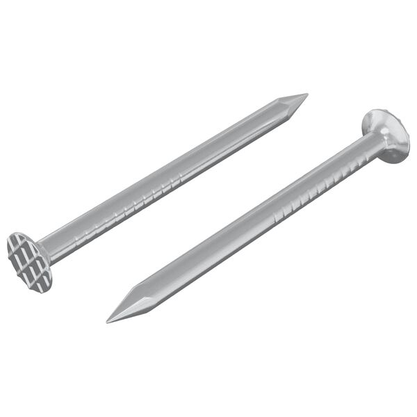 vidaXL Naglar fyrir vi&eth; 2 pcs Silfur &Oslash; 3 x 15 mm M&aacute;lmur