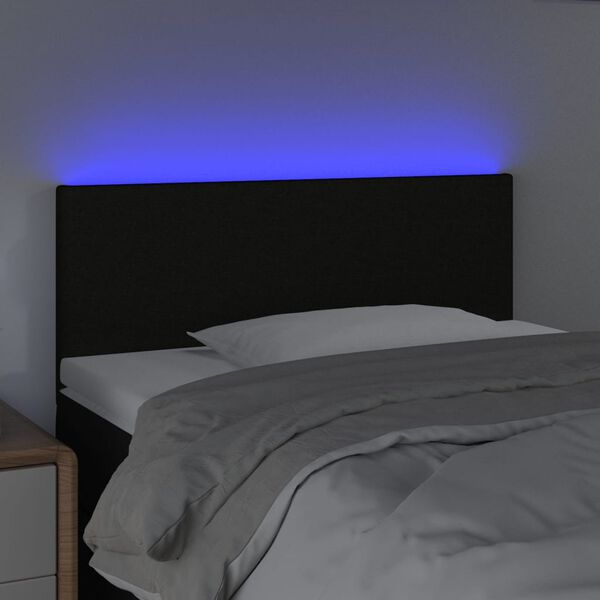 vidaXL LED H&ouml;f&eth;agafl 100x5x78/88 cm Svart Efni