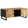 vidaXL S&oacute;fabor&eth; 100x54x40 cm Gegnheill Mang&oacute;vi&eth;ur & Samsettur Vi&eth;ur