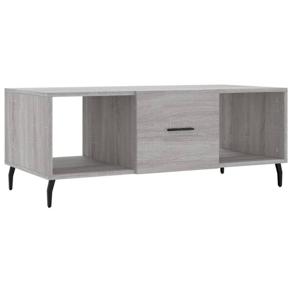 vidaXL S&oacute;fabor&eth; Gr&aacute;tt Sonoma 102x50x40 Samsettur Vi&eth;ur