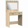 vidaXL F&ouml;tubor&eth; Sonoma Eik 78,5 x 41 x 135 cm Samsettur vi&eth;ur
