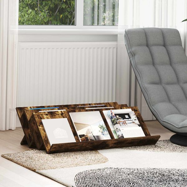 vidaXL T&iacute;marit Hillur Rau&eth;-eik 90 x 53 x 28,5 cm Samsettur vi&eth;ur