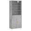 vidaXL H&aacute;r Sk&aacute;pur Steypugr&aacute;r 69,5x34x180 cm Samsettur Vi&eth;ur
