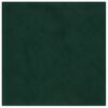 vidaXL Veggh&ouml;fu&eth;p&uacute;&eth;i 12 pcs D&ouml;kkgr&aelig;n 30 x 30 cm Flauel