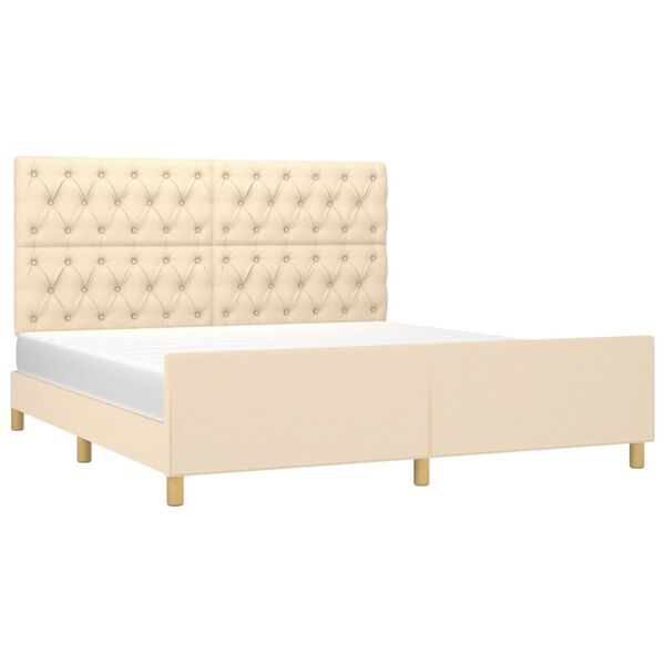 vidaXL R&uacute;mgrind &aacute;n D&yacute;nu Rj&oacute;mahv&iacute;tur 160x200 cm Text&iacute;lefni