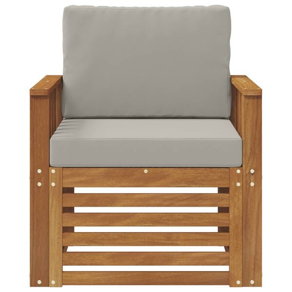 vidaXL &Uacute;ti s&oacute;fasett me&eth; p&uacute;&eth;i N&aacute;tt&uacute;rulegur 71 x 63 x 73 cm