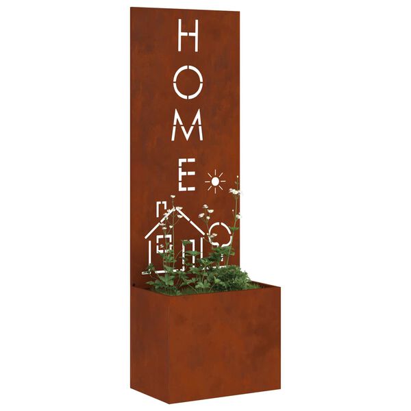 vidaXL Gar&eth;s b&uacute;na&eth; skj&aacute;r &Uacute;tskur&eth;ur Rusty 50 x 140 cm Ve&eth;ra&eth; st&aacute;l