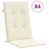 vidaXL Gar&eth;st&oacute;lasessur H&aacute;tt Bak 4stk. Rj&oacute;mahv&iacute;tur 120x50x2cm Tau&aacute;kl&aelig;&eth;i