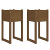 vidaXL gr&oacute;&eth;ursetningar 2 stk Honey Brown 40x40x81 cm Solid Wood Furu