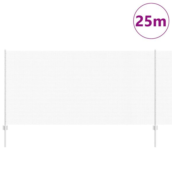 vidaXL Gir&eth;ing me&eth; p&oacute;st Silfur 1,2 x 25 m St&aacute;l