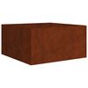 vidaXL Gr&oacute;&eth;urker 80x80x40 cm Corten St&aacute;l