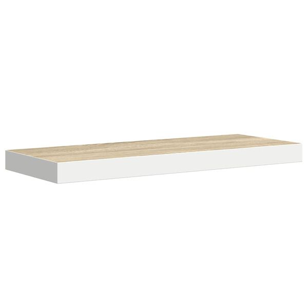 vidaXL Vegghengd Hilla Eikarlitu&eth; & Hv&iacute;t 60x23,5x3,8cm MDF