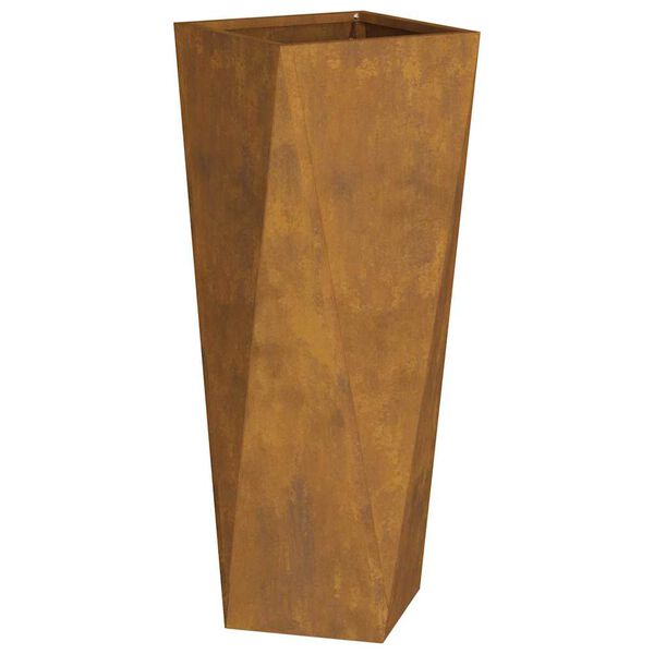 vidaXL Pl&ouml;ntuker 2 pcs Rusty 30 x 30 x 75 cm Ve&eth;ra&eth; st&aacute;l