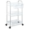 vidaXL geymsluvagn 3-stiga gagns&aelig; 37x28x68 cm Akr&yacute;l