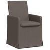 vidaXL Matsalst&oacute;lar me&eth; hj&oacute;lum 2 pcs Lj&oacute;sgr&aacute;tt 57 x 67 x 95 cm linen