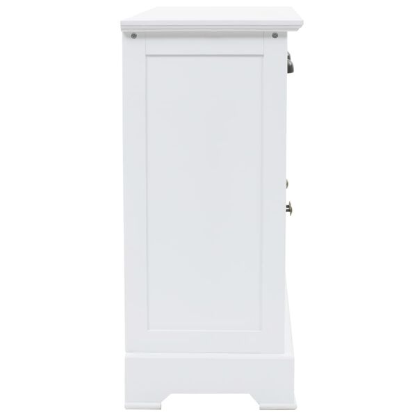 vidaXL Skenkur með 3 hurðum MDF og Fura 105x35x77,5 cm