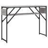 vidaXL Veggbor&eth; me&eth; Hillu Gr&aacute;tt Sonoma 105x30x75 cm Samsettur Vi&eth;ur