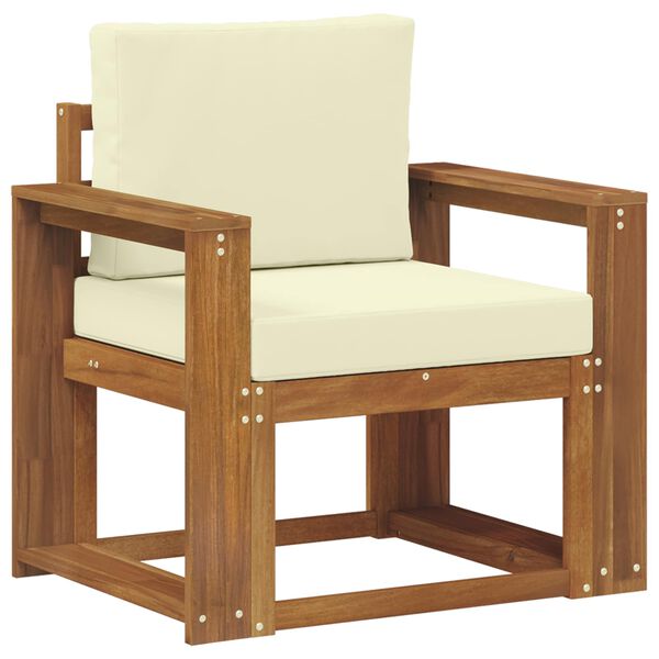 vidaXL &Uacute;tis&oacute;fi Solid Akas&iacute;uskei&eth; og P&oacute;lyester N&aacute;tt&uacute;rulegur