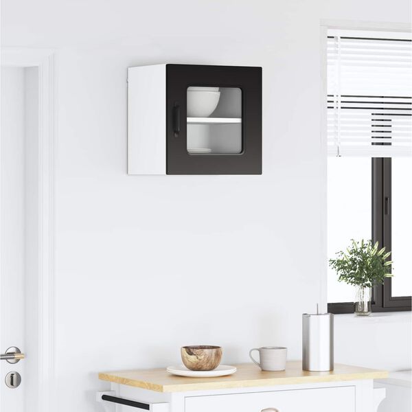 vidaXL Eldh&uacute;s sk&aacute;pur Kalmar Svartur 40 x 31 x 40 cm Samsettur vi&eth;ur