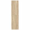 vidaXL Fatask&aacute;pur me&eth; Sk&uacute;ffum Sonoma Eik 50x50x200 Samsettur Vi&eth;ur