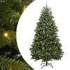 vidaXL Gervi j&oacute;latr&eacute; me&eth; 300 LED Gr&aelig;nn 270 cm PVC og m&aacute;lmur