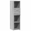 vidaXL H&aacute;r Sk&aacute;pur Gr&aacute;r Sonoma 30x42,5x124 cm Samsettur Vi&eth;ur