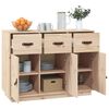 vidaXL skenkur 100x40x75 cm Solid Wood Furu