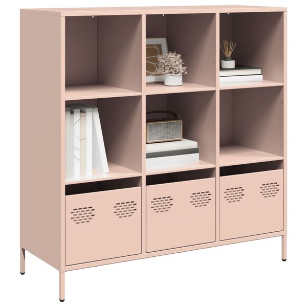 vidaXL Highboard Bleikt 101,5x39x103,5 cm St&aacute;l