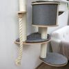 415629 Kerbl Wall-Mounted Cat Tree "Dolomit 2.0 Tofana" Grey 160 cm 81545