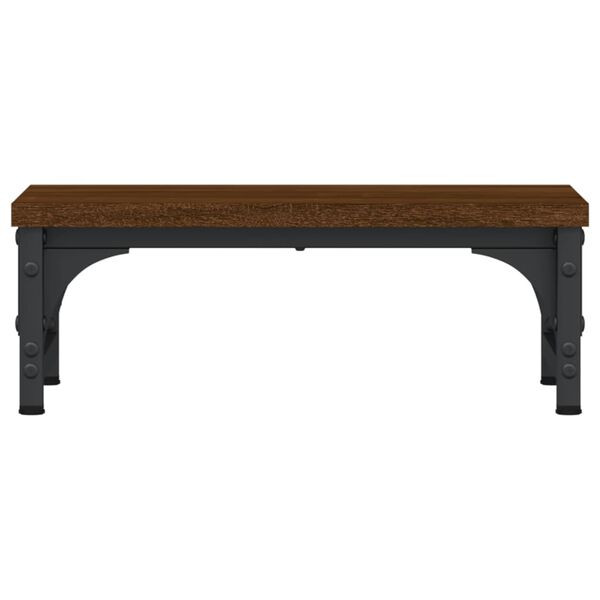 vidaXL Skj&aacute;standur Br&uacute;nn Eikarlitur 37x23x14 cm Samsettur Vi&eth;ur