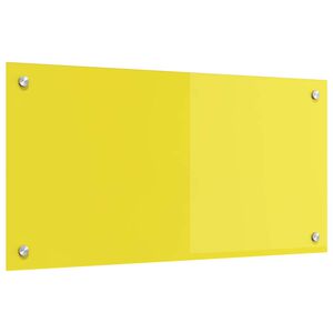 vidaXL Eldh&uacute;s Backsplash Gulur 80 x 40 x 0,6 cm hertu&eth; gler