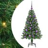 vidaXL Gervi j&oacute;latr&eacute; me&eth; 150 LED Gr&aelig;nn 120 cm PVC, st&aacute;l og plast