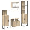 vidaXL Ba&eth;herbergismublasett me&eth; hur&eth; 4 pcs Sonoma Eik Samsettur vi&eth;ur