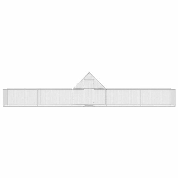 vidaXL H&aelig;nsnakofi 10x2x2 m S&iacute;nkh&uacute;&eth;a&eth; St&aacute;l