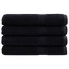 vidaXL G&aelig;&eth;ahandkl&aelig;&eth;i SOLUND 4 stk Svartir 100x200 cm 600g/fm