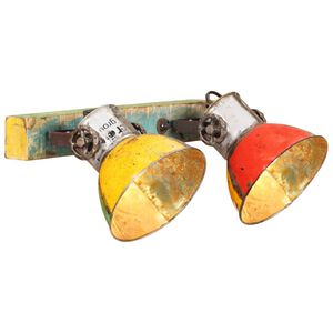 vidaXL Vegglampi &iacute; I&eth;na&eth;arst&iacute;l Marglitur 45x25 cm E27