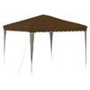vidaXL Pop-up part&yacute; tjald M&oacute;gr&aacute;r 288 x 288 x 245 cm Oxford efni