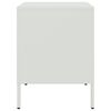 vidaXL Náttborð 2 stk. Hvítt 36x39x50,5 cm Stál