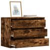 vidaXL Hornkomm&oacute;&eth;a Reyklitu&eth; Eik 80x41x58 cm Hanna&eth;ur vi&eth;ur