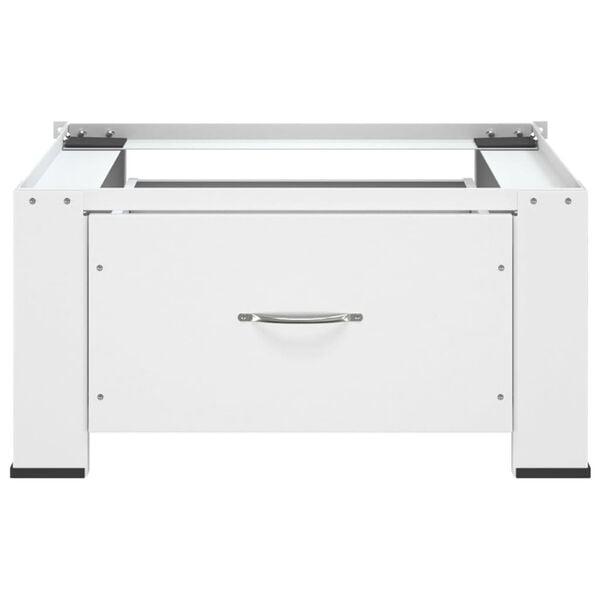 vidaXL &THORN;vottav&eacute;lastallur me&eth; Sk&uacute;ffu Hv&iacute;tur